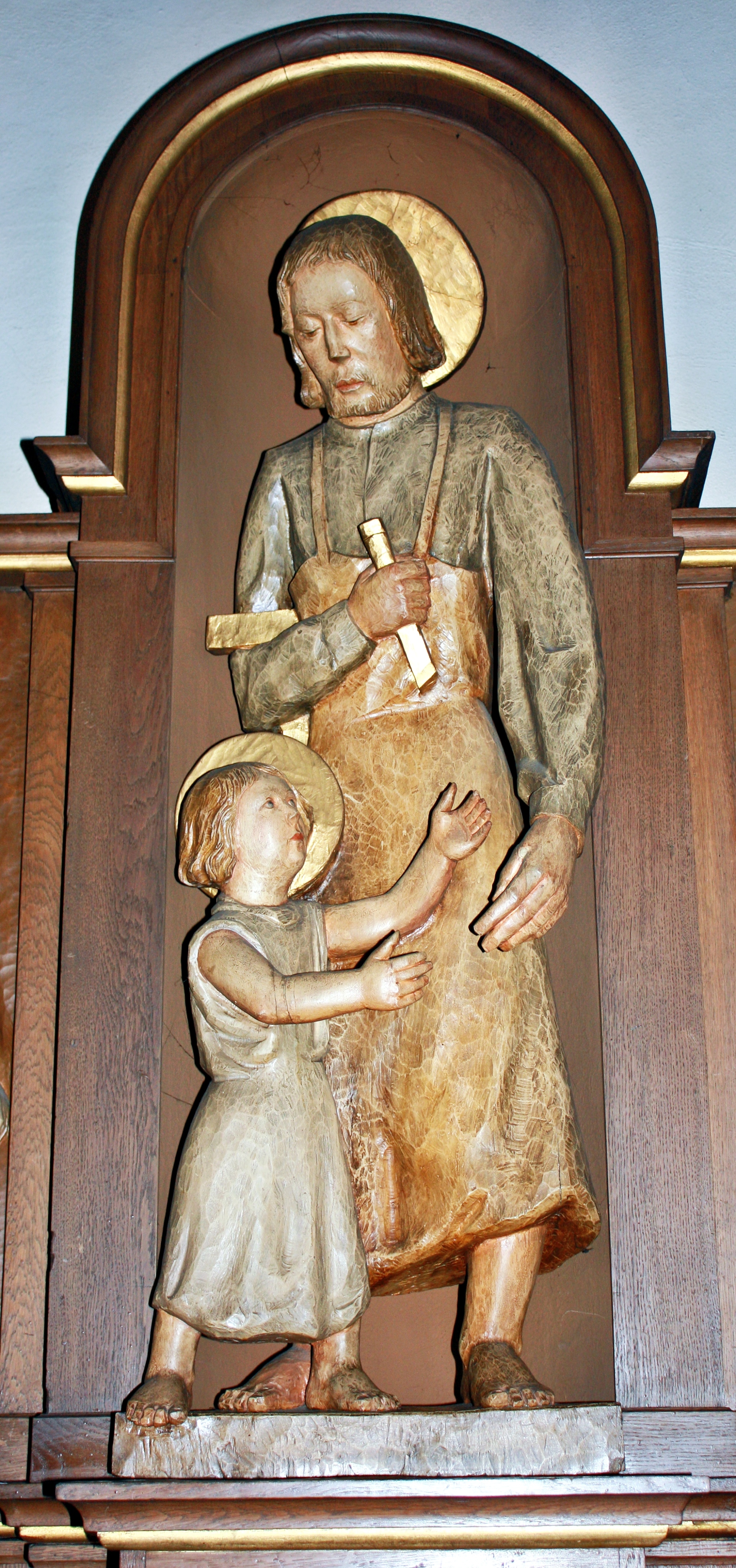 Josef der Zimmermann mit seinem Sohn (c) k-h. Josef der Zimmermann mit seinem Sohn