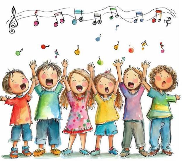 singende, sich freuende Kinder (c) Pinterest singende, sich freuende Kinder