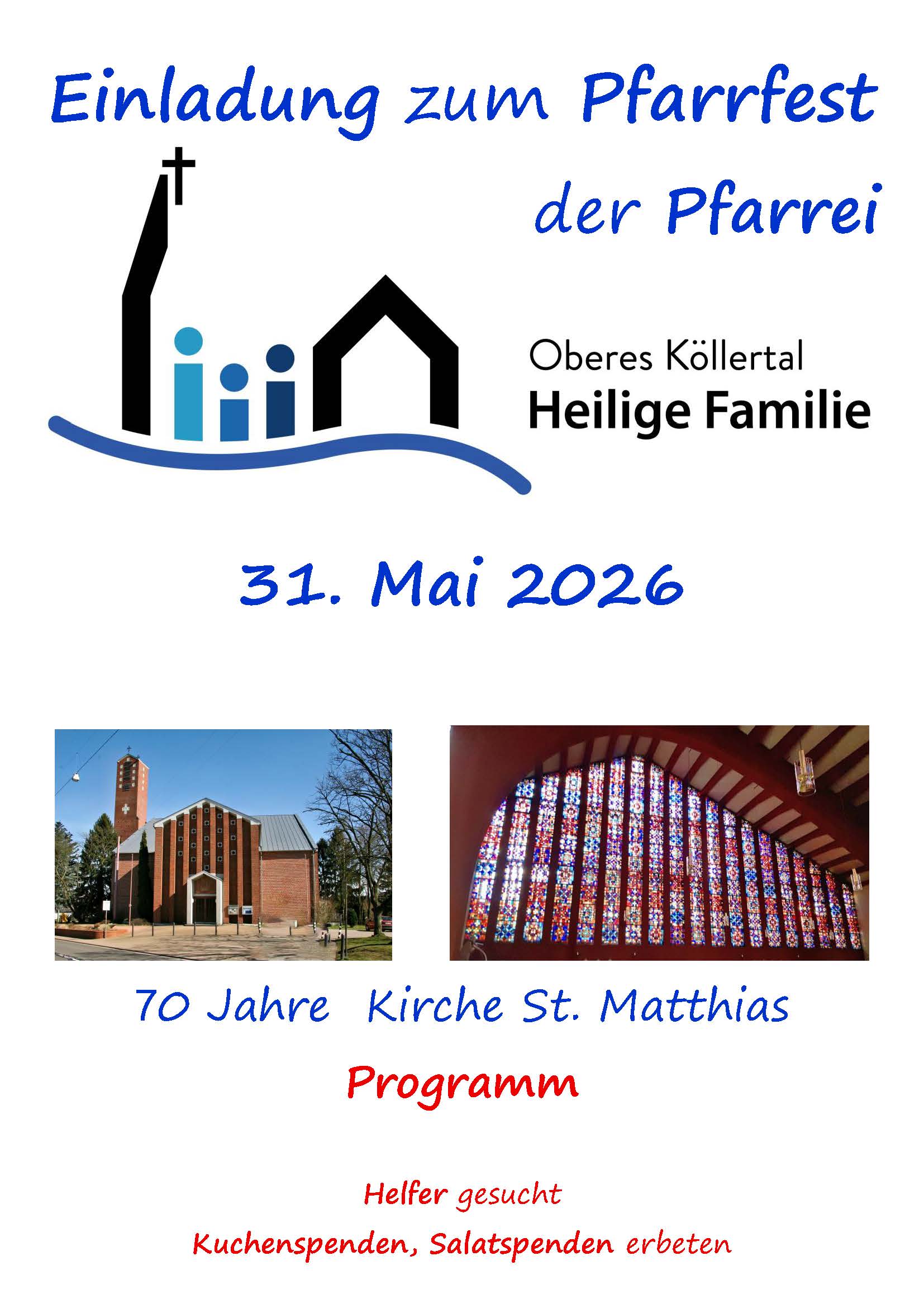 Logo der Pfarrei und Fotos der Kirche St. Matthias (c) obkhefa Logo der Pfarrei und Fotos der Kirche St. Matthias