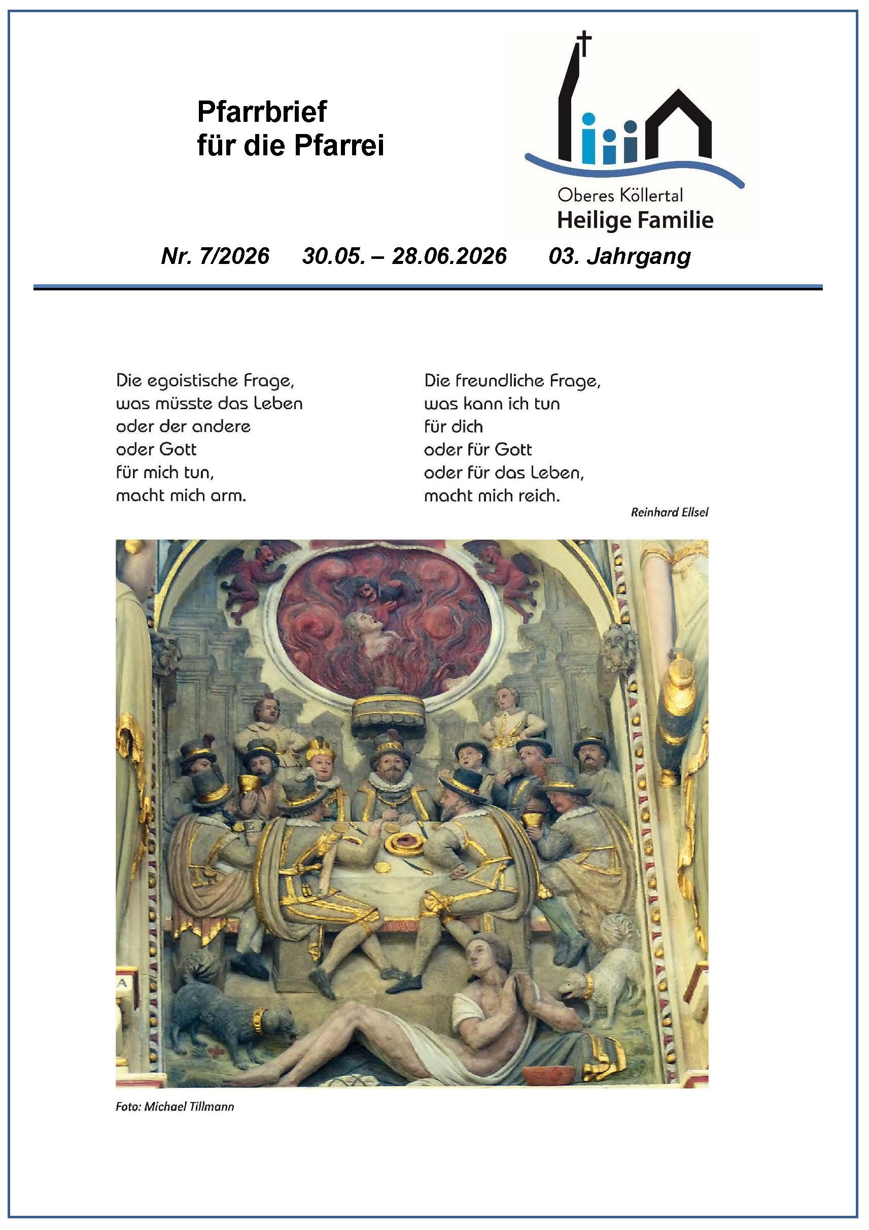 Das Titelbild zeigt den Abendmahlsaal in einer mittelalterlichen Darstellung (c) obkhefa Das Titelbild zeigt den Abendmahlsaal in einer mittelalterlichen Darstellung