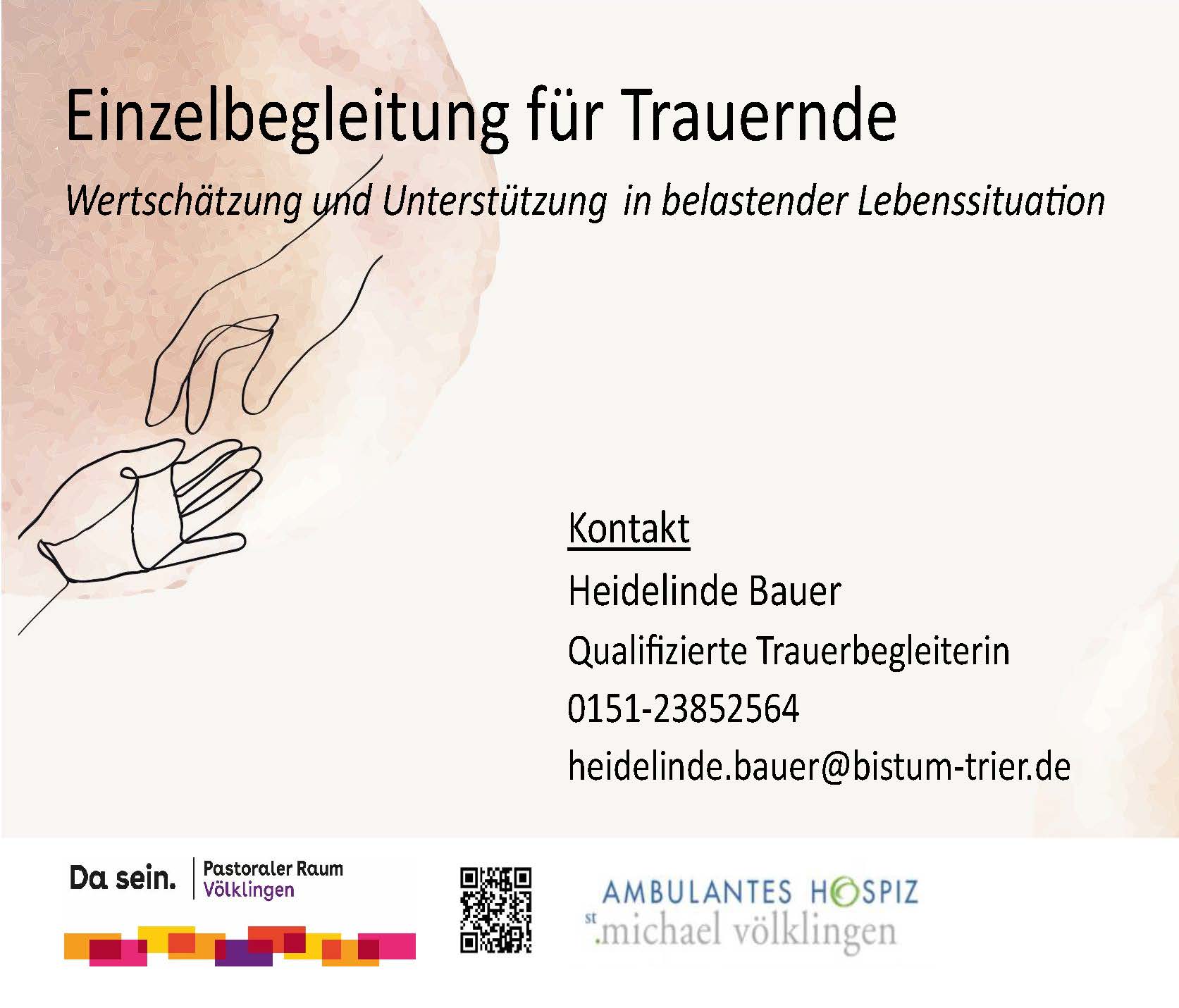 Das Plakat zeigt zwei Hände und eine Kontaktadresse (c) HB Das Plakat zeigt zwei Hände und eine Kontaktadresse