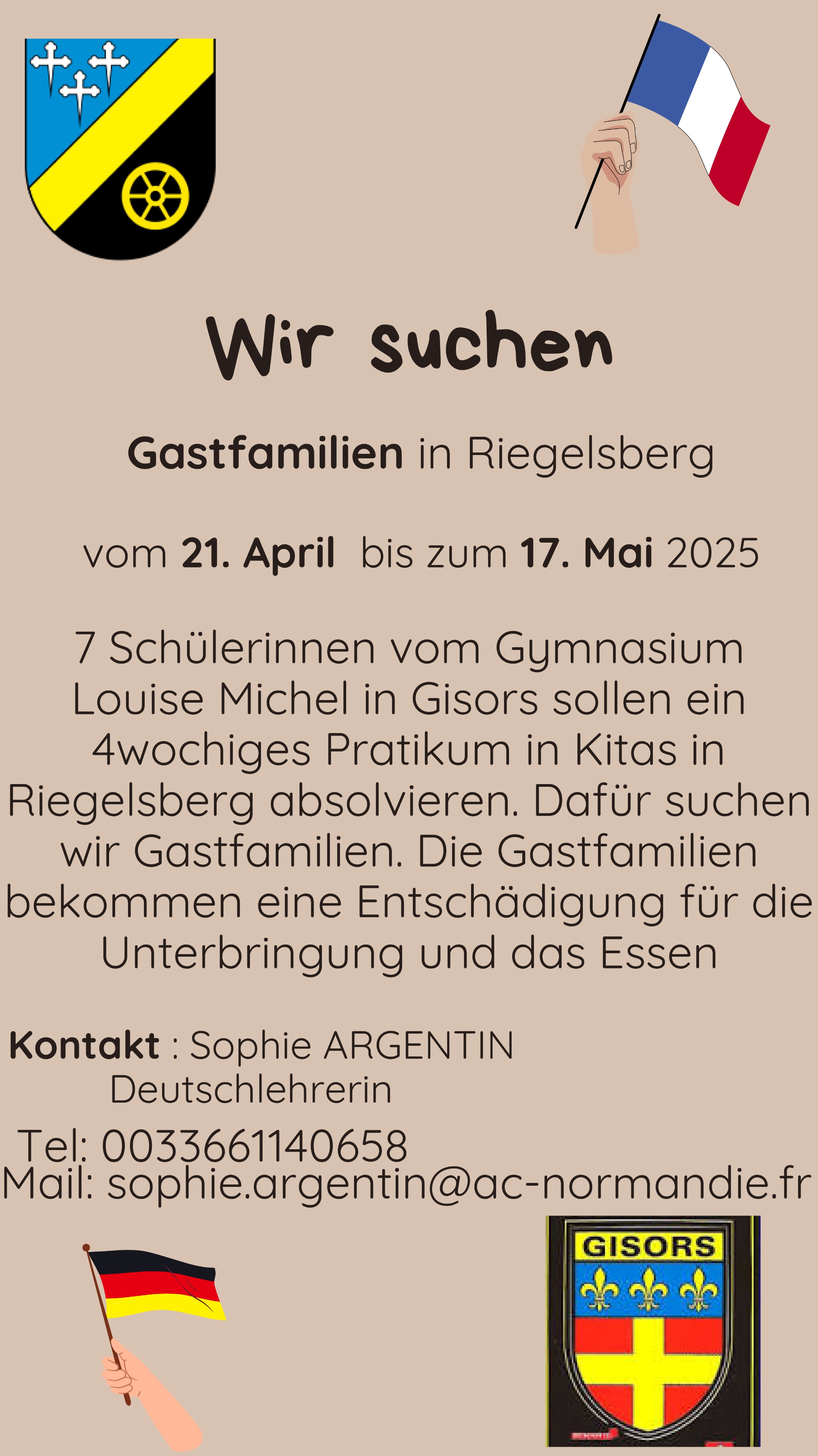 Gastfamilien gesucht